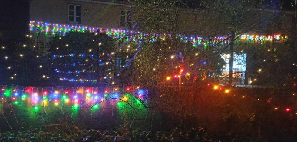 Una vivienda de Santa Marta, en Bergondo, entre las más iluminadas del área de A Coruña