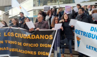 Los abogados del turno de oficio se manifiestan en A Coruña