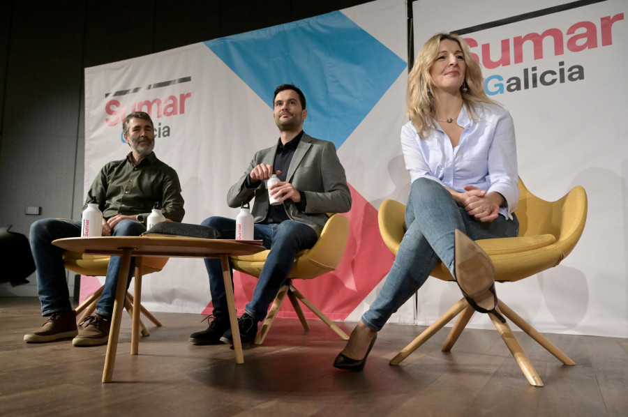 Yolanda Díaz presenta en A Coruña la promotora de Sumar Galicia ante más de 300 personas