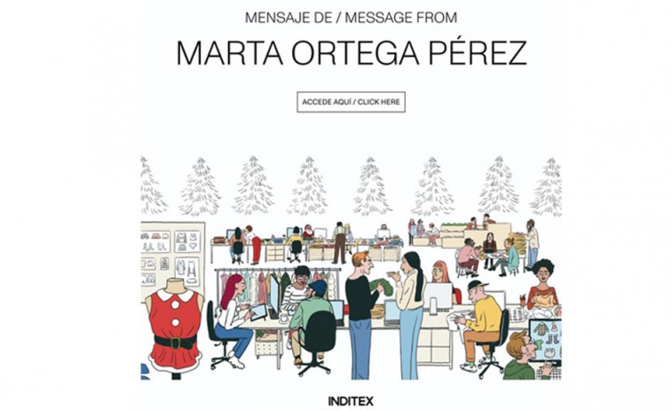 Marta Ortega ha felicitado la Navidad a los más de 160.000 empleados de la compañía