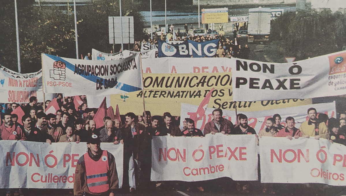 Manifestaciu00f3n peaje 1998