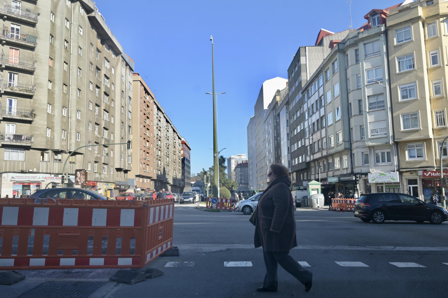 Anillos de control en la ronda de Outeiro y Juan Flórez para rebajar la contaminación