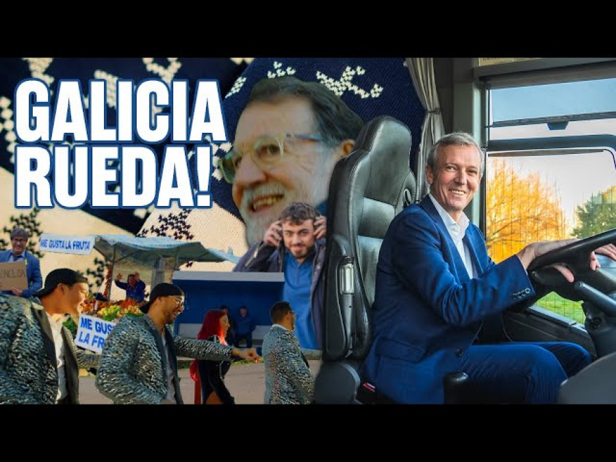Rueda defiende el éxito del vídeo navideño del PPdeG con él al frente del autobús
