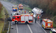 Dos fallecidas, madre e hija, en un accidente muy grave en Cambados