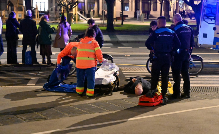 Nochevieja en A Coruña: comas etílicos y vandalismo en las narices de Castelao