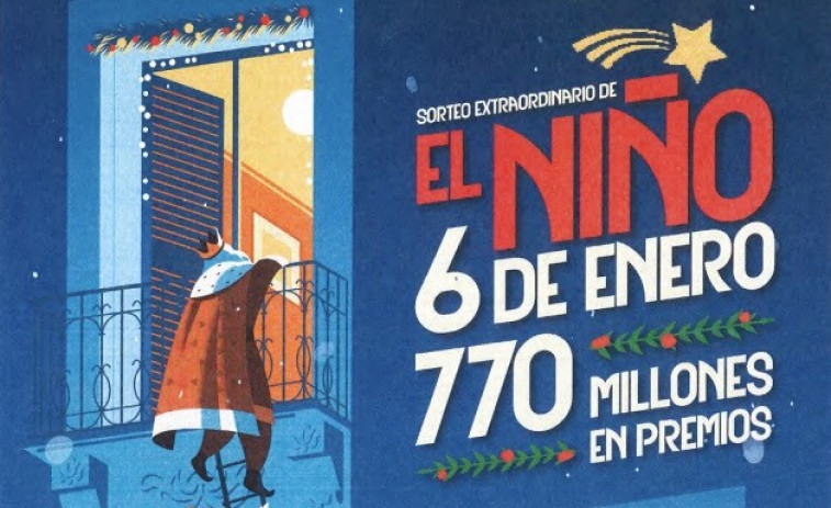 El Sorteo de 'El Niño' repartirá este sábado 770 millones de euros en premios
