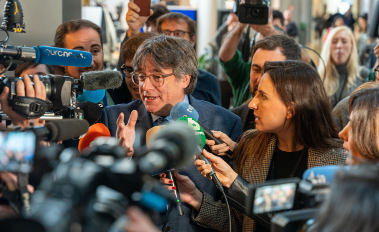 Puigdemont y eurodiputados de Junts, BNG y Podemos apoyan la marcha a favor de los presos de ETA