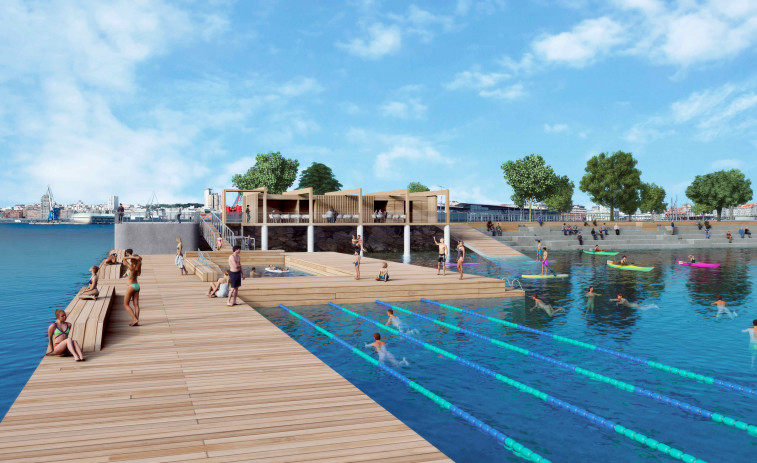 El Puerto de A Coruña estima contar con la plataforma de baño y deportes náuticos de O Parrote en 2025