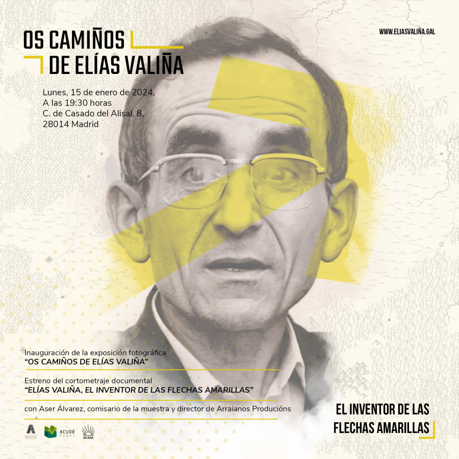 Las flechas amarillas del Camino de Santiago llegan a Madrid de la mano de la exposición "Os Camiños de Elías Valiña"