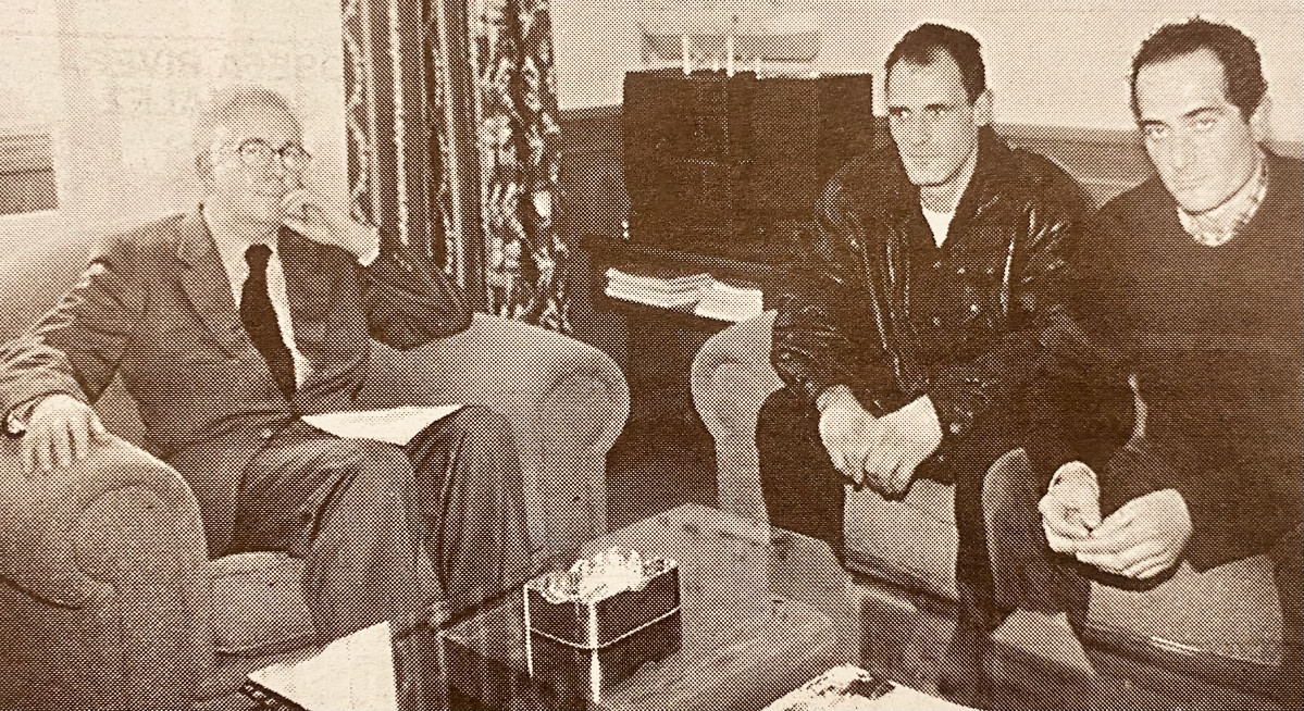 Representantes de los pescadores de bajura, con Paramo Neyra 1999