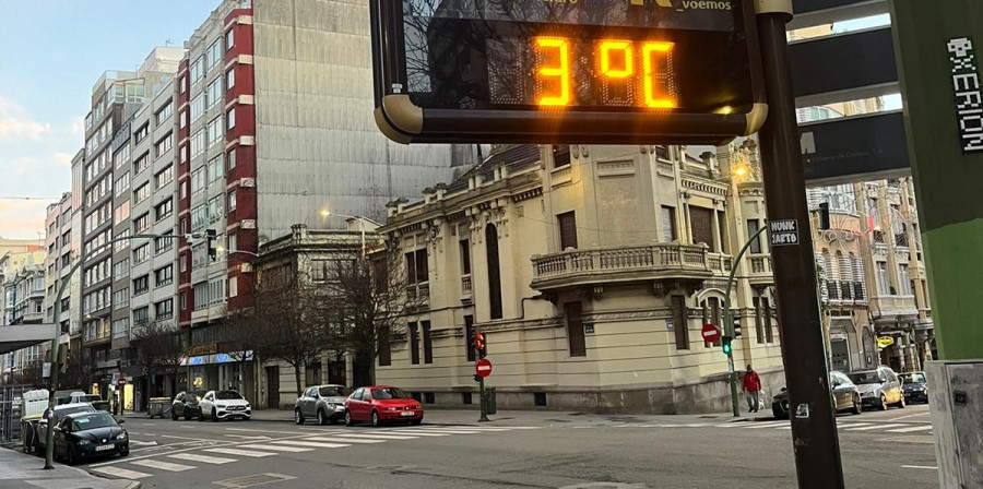 Temperaturas bajo cero y heladas en la mayor parte de Galicia