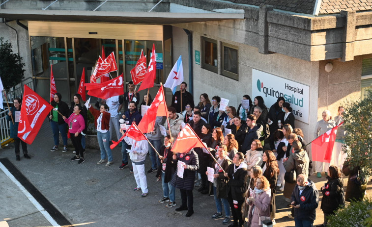 Trabajadores de la sanidad privada demandan en A Coruña un 