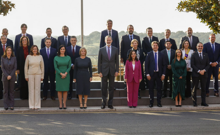 Inés Rey participa en una audiencia con Felipe VI como vicepresidenta primera de la FEMP