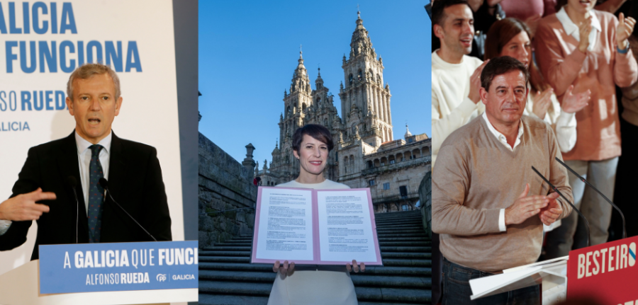 Inicio de la campaña del 18-F: A Coruña, Lugo y Santiago, los lugares elegidos