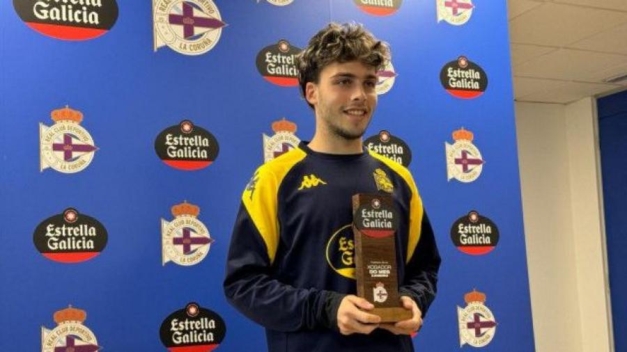 Mella: "Ser jugador del mes del Depor es increíble"