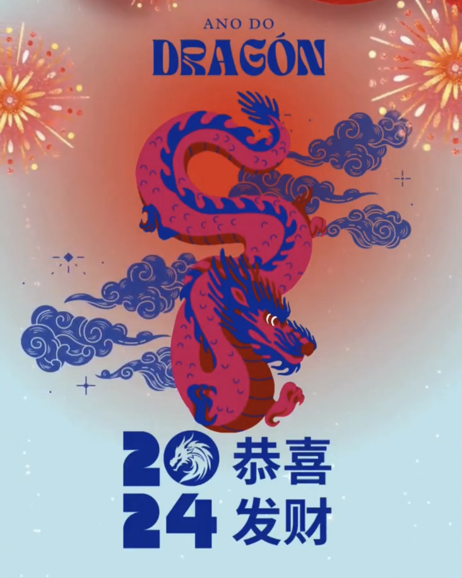 El BNG felicita en idioma chino el Nuevo Año del Dragón de madera