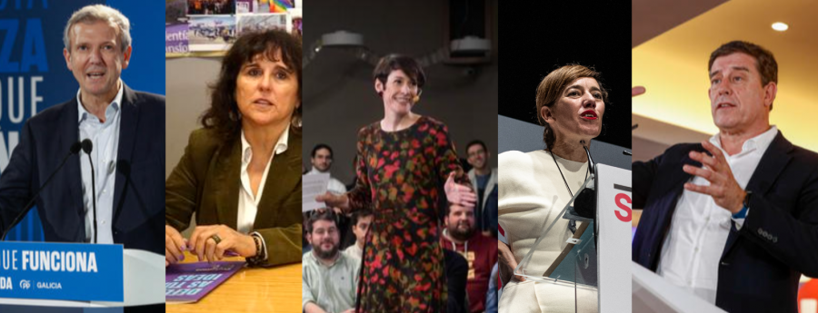 ¿Dónde terminan los partidos la campaña?: El PPdeG, Podemos y Vox, en A Coruña y BNG, PSdeG y Sumar, en Santiago