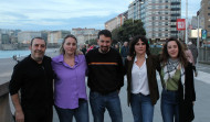 Pablo Iglesias entra en la campaña gallega: de paseo en A Coruña con Isabel Faraldo