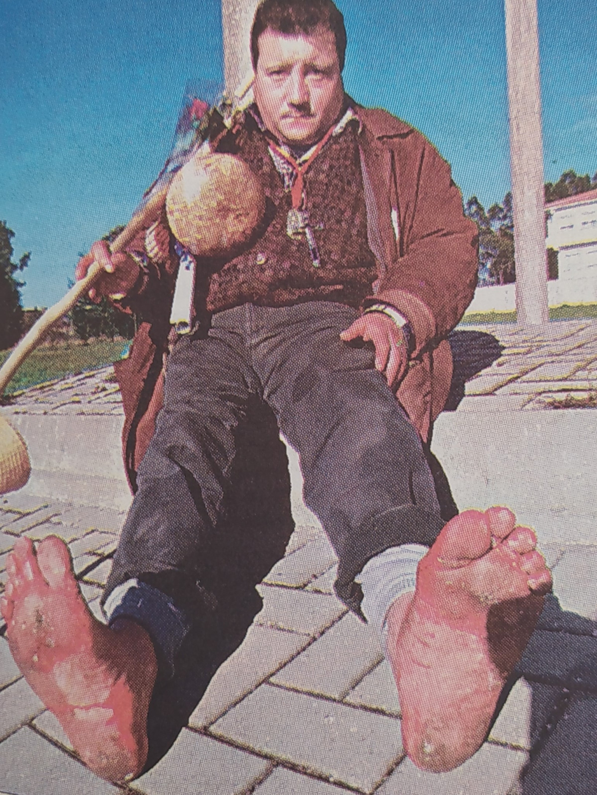 Peregrino descalzo