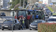 Los tractores ganan la primera batalla: el sector del campo lleva su manifestación al centro de A Coruña