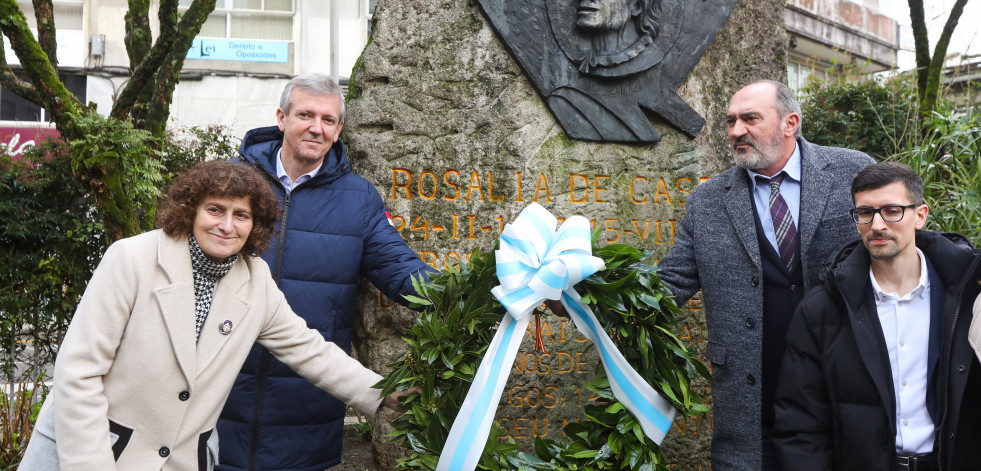 Poemas, flores e música para conmemorar o 187 aniversario do nacemento de Rosalía