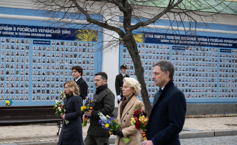 Kiev conmemora el segundo aniversario de la invasión rusa arropada por el G7 y  la Unión Europea