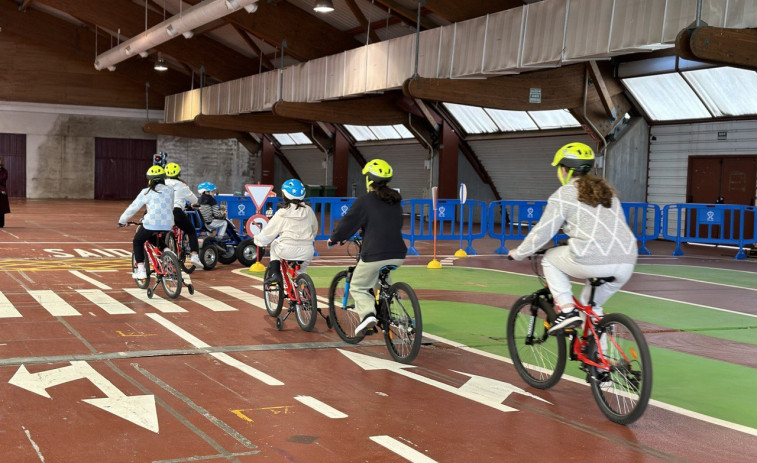 El parque de tráfico Amio recibe la visita de 1.200 escolares