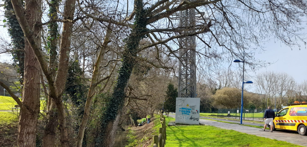 Culleredo retoma los trabajos de limpieza del cauce de los ríos en los tramos urbanos