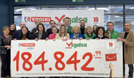 Vegalsa-Eroski y sus clientes aportan más de 180.000 euros a causas sociales con el céntimo solidario