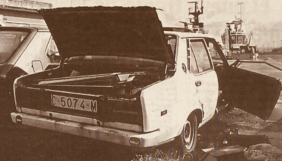 Coches abandonados en el Puerto 1999