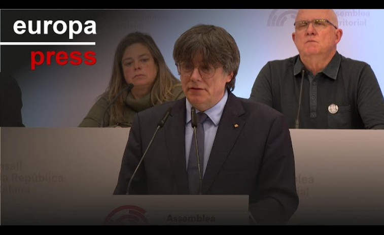 Puigdemont apela a la unión del independentismo en 