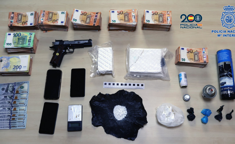 Detenido en Santiago un hombre con más de un kilo de cocaína