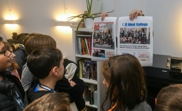 Visita de los Alumnos de 5ºB del colegio Novo Mesoiro en El Ideal