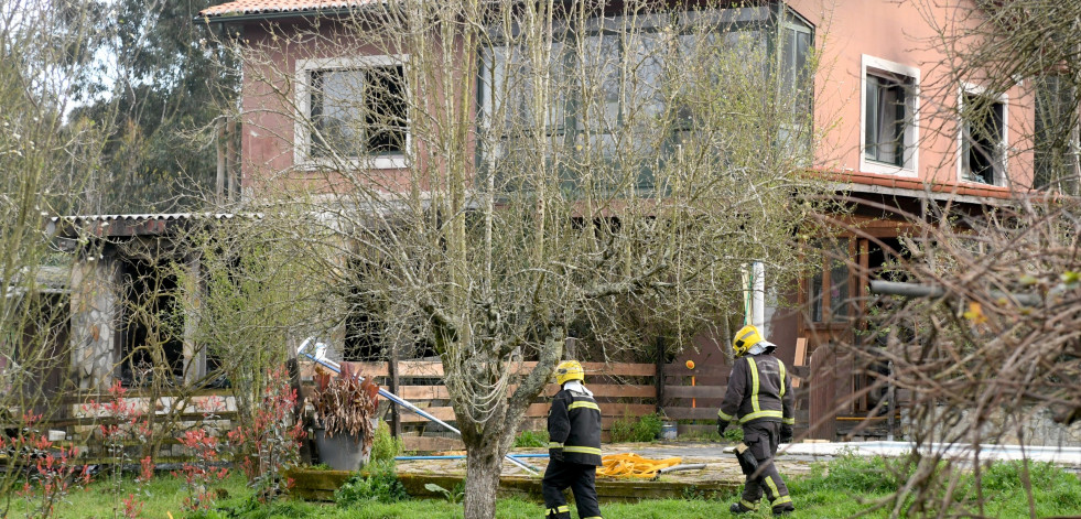 Muere una persona en un incendio en Bergondo