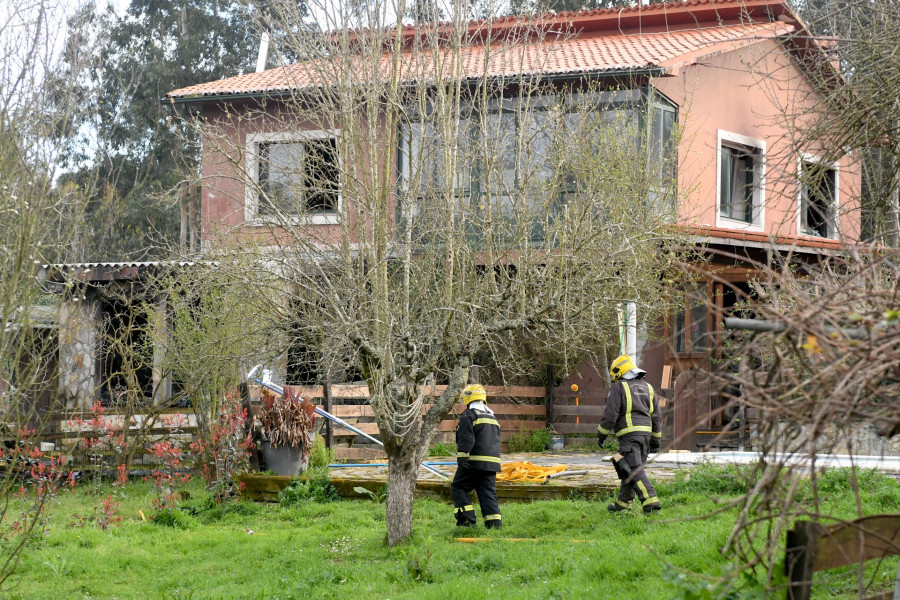 Muere una persona en un incendio en Bergondo