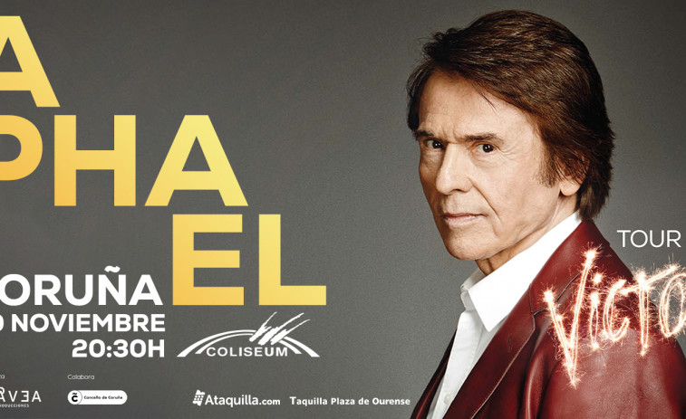 Raphael regresará a A Coruña con un concierto el 30 de noviembre