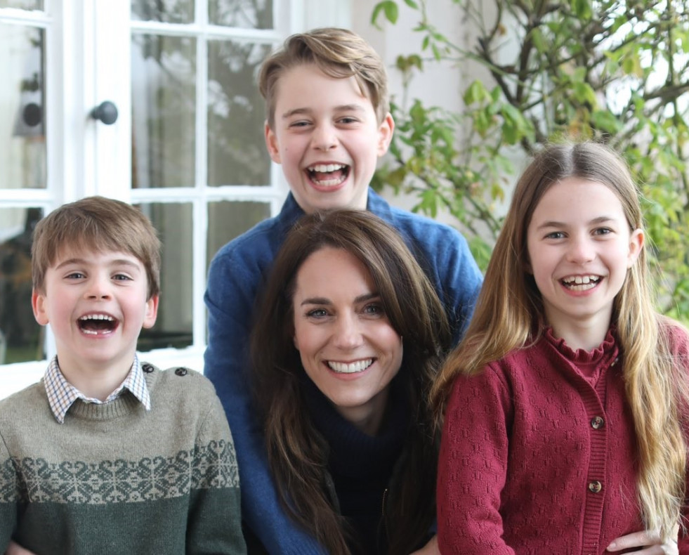 Catalina de Gales, con sus tres hijos
