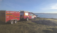 Rescatado en la ensenada de Montemeán un joven que se precipitó al mar