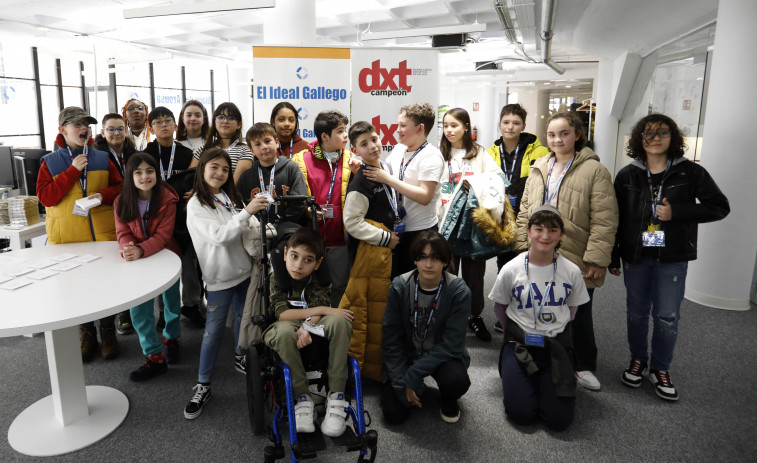 Los alumnos de 5º del Anxo da Garda visitamos El Ideal Gallego