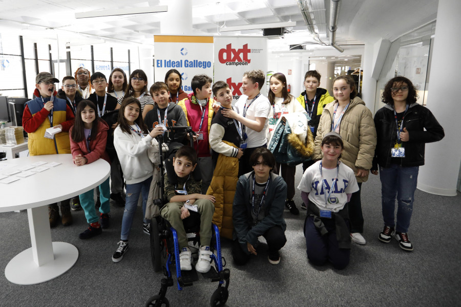 Los alumnos de 5º del Anxo da Garda visitamos El Ideal Gallego