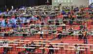 Más de un millar personas participan en Silleda en las oposiciones para especialidades del Sergas