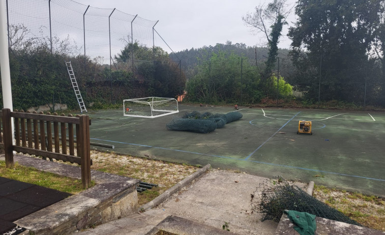Bergondo inicia las obras para renovar el parque de Bergondiño