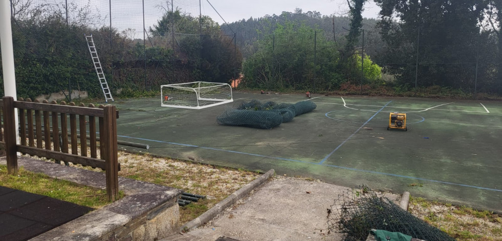 Bergondo inicia las obras para renovar el parque de Bergondiño