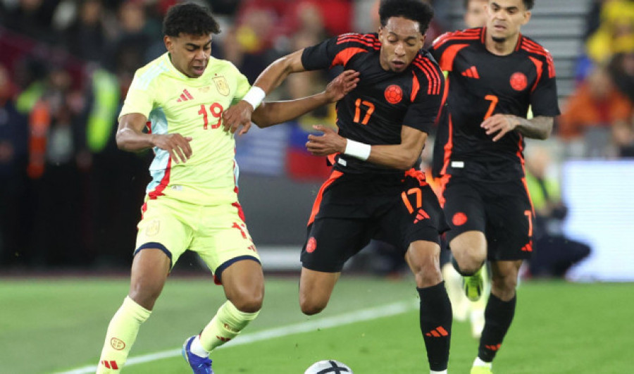 Colombia baja a la tierra a España (0-1)