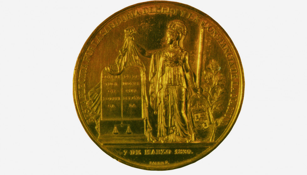 Medalla del restablecimiento de la Constitución en 1820