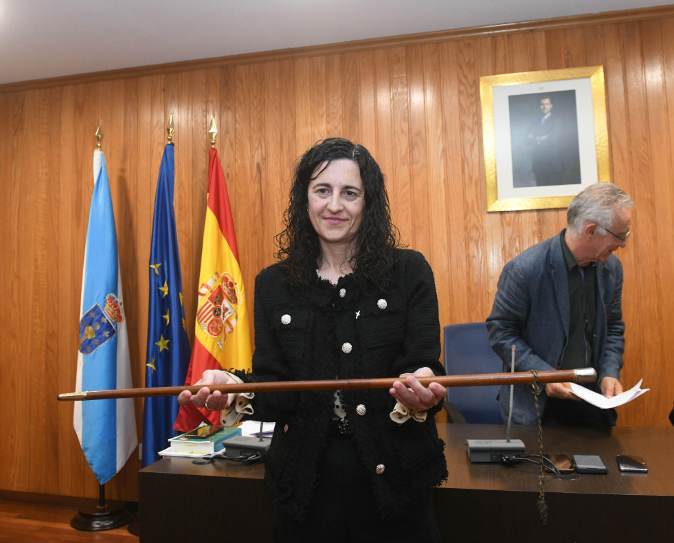 María Pan, durante el pleno de su investidura @ Mónica Arcay