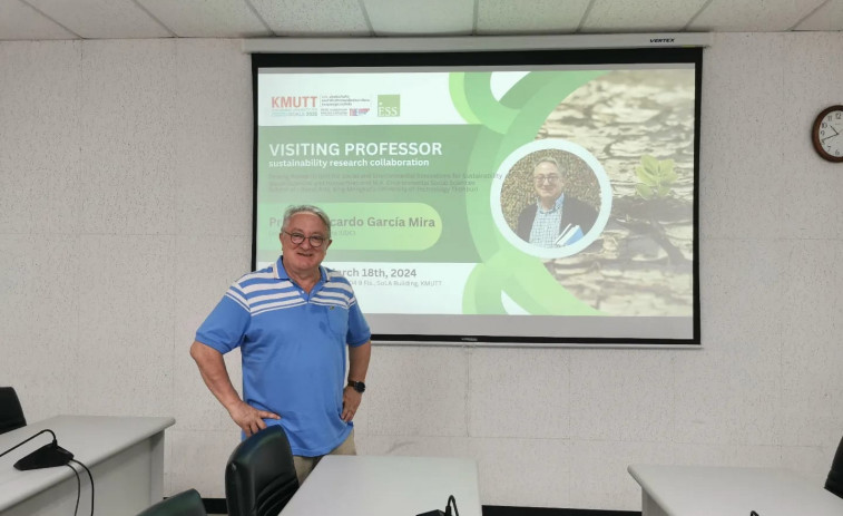 El profesor García Mira lleva el trabajo de la Universidade da Coruña a Filipinas