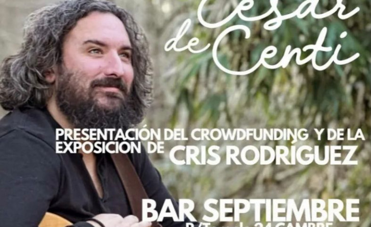 Música y arte con César de Centi y Cris Rodríguez este viernes en Septiembre Café Bar