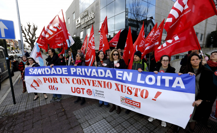 La sanidad privada de A Coruña vuelve a protestar por un convenio 