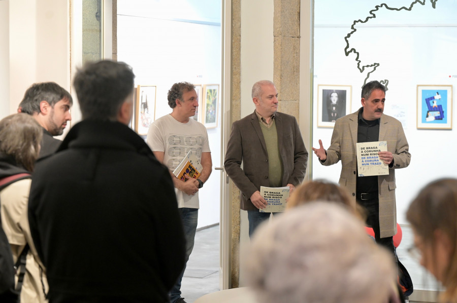 Una nueva exposición de ilustración tiende puentes entre A Coruña y Braga